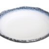 Chinees Porseleinen Bord - Tajimi - Grijs en Wit Marmer Effect - 18 x 3 cm | Tokyo Design Studio