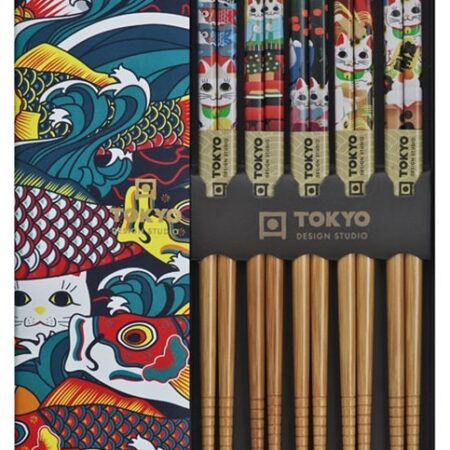 Chopsticks Set 5 Paar - Tokyo Design Studio - Lucky & Koinobori | Tokyo Design Studio