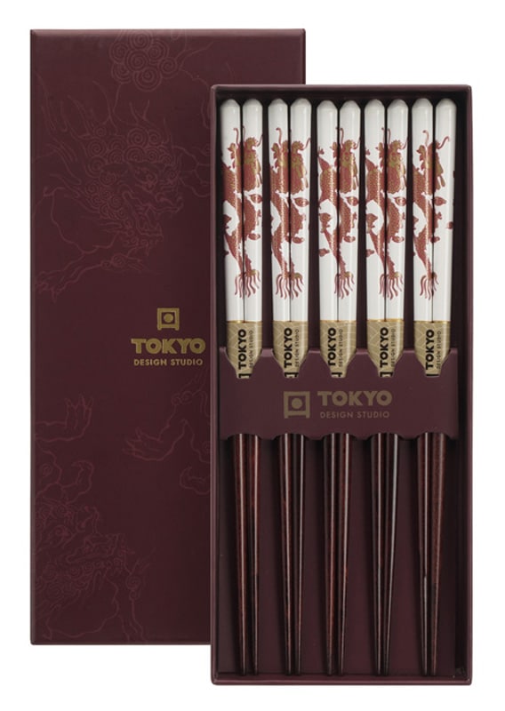 Chopsticks Set Draken - Tokyo Design Studio - 5 paar | Tokyo Design Studio