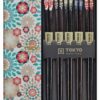 Chopsticks Set Nippon Floral - Tokyo Design Studio - 5 paar | Tokyo Design Studio