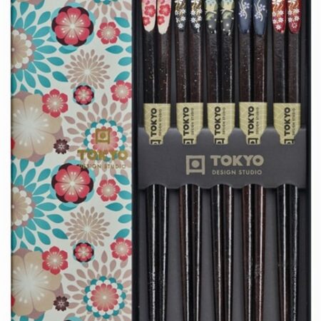 Chopsticks Set Nippon Floral - Tokyo Design Studio - 5 paar | Tokyo Design Studio
