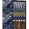 Chopsticks Set - Tokyo Design Studio - Blue Flowers - 5 paar | Tokyo Design Studio
