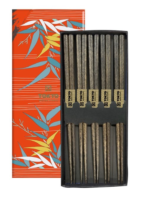 Chopsticks Set - Tokyo Design Studio - Donkerbruin - 5 paar | Tokyo Design Studio