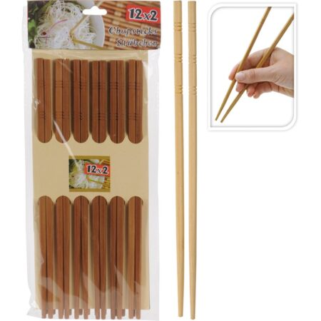 Chopsticks eetstokjes bamboe 12 paar | Excellent Houseware