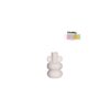 Chubby kaarsenhouder H12cm off white | Ideas 4 Seasons