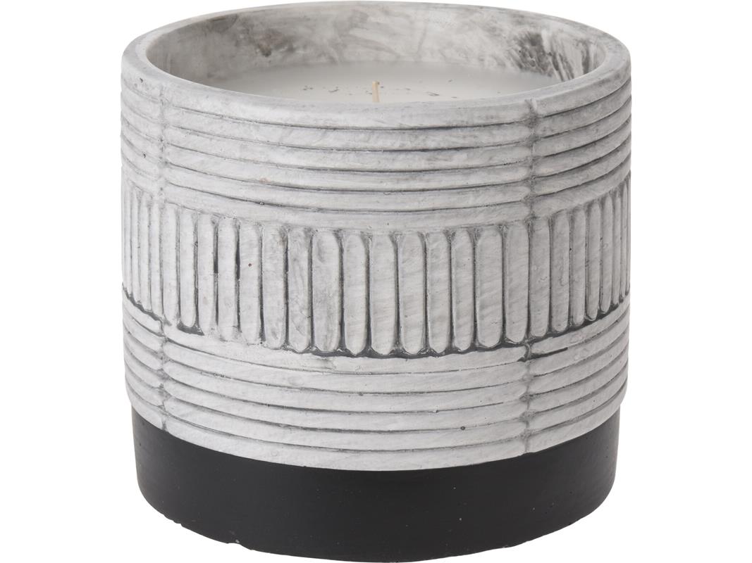 Citronella kaars in keramieken pot grijs | Pro Garden
