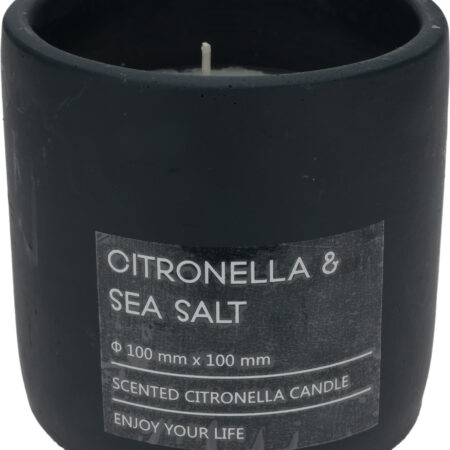 Citronella kaars in pot 10cm antraciet | Pro Garden