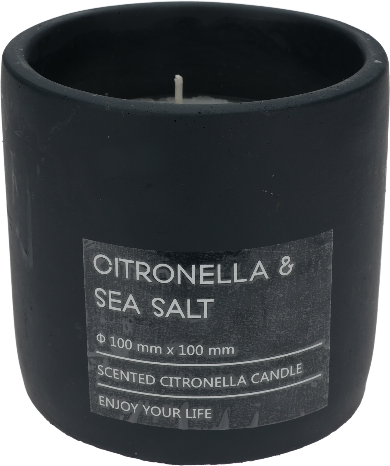 Citronella kaars in pot 10cm antraciet | Pro Garden