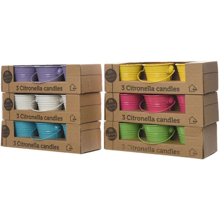 Citronella kaarsjes 3 in emmertje kleur 5 x 6