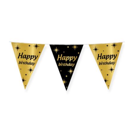 Classy Party vlag folie - Happy Birthday | Paperdreams