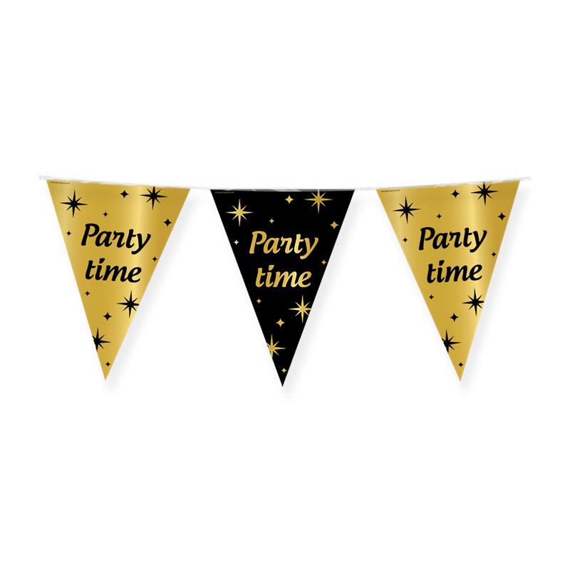 Classy Party vlag folie - Party time! | Paperdreams