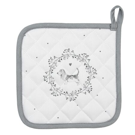 Clayre & Eef Pannenlap hond 20x20cm | Clayre & Eef