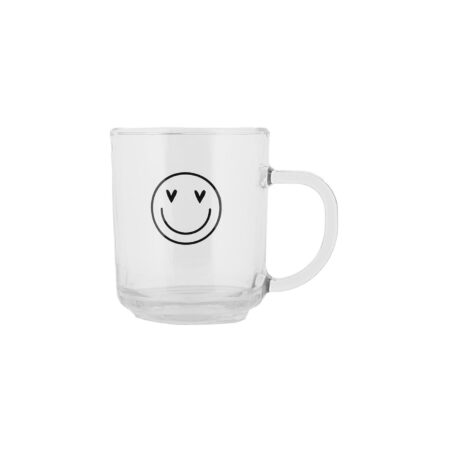 Clayre & Eef Theeglas smiley 200ml | Clayre & Eef