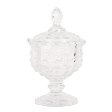 Clayre & Eef Voorraadpot glas Ø9x16cm | Clayre & Eef