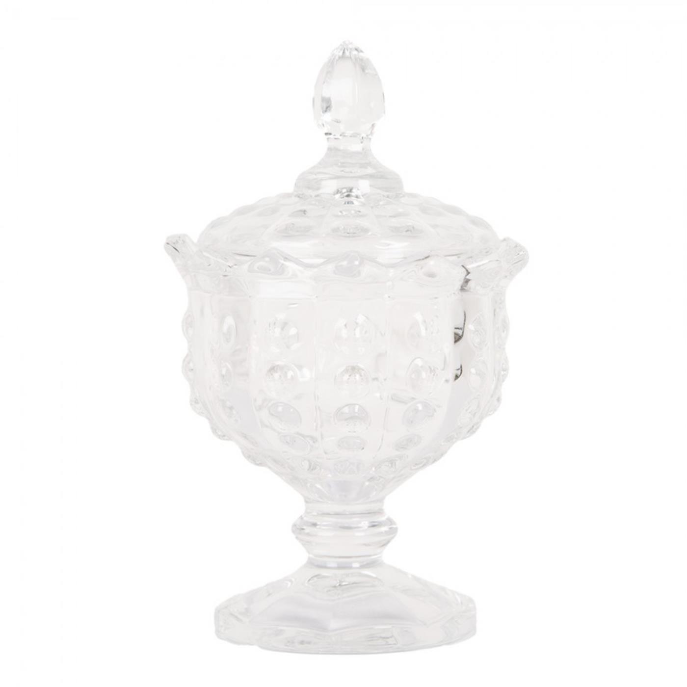 Clayre & Eef Voorraadpot glas Ø9x16cm | Clayre & Eef