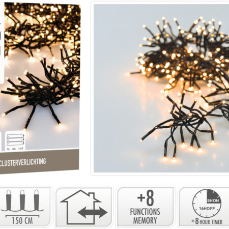 Clusterverlichting 192led warmwit | Home & Styling
