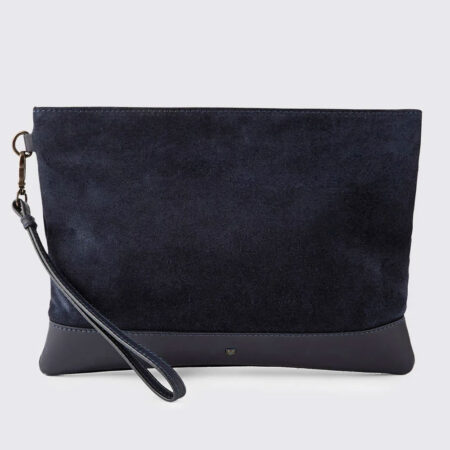 Clutch Millymount Suede French Navy | Dubarry