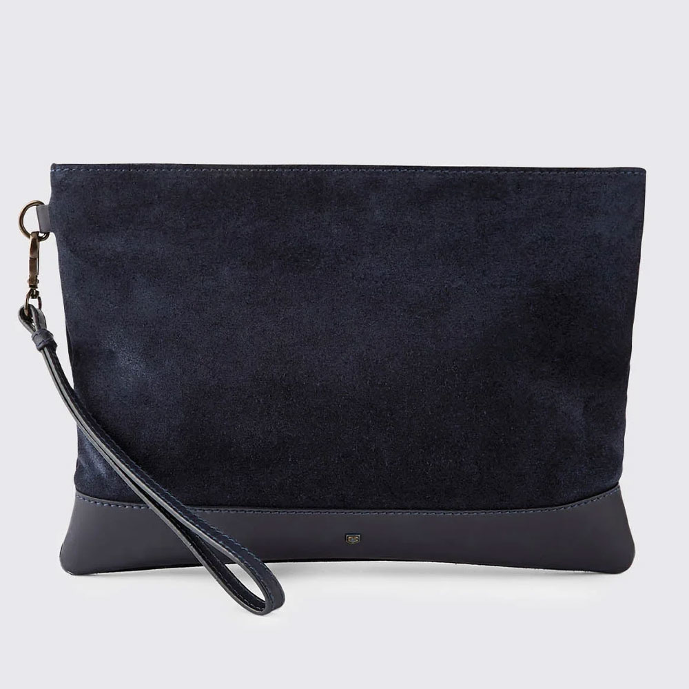 Clutch Millymount Suede French Navy | Dubarry