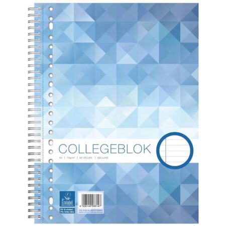 Collegeblok 23r A4 gelijnd 22x29