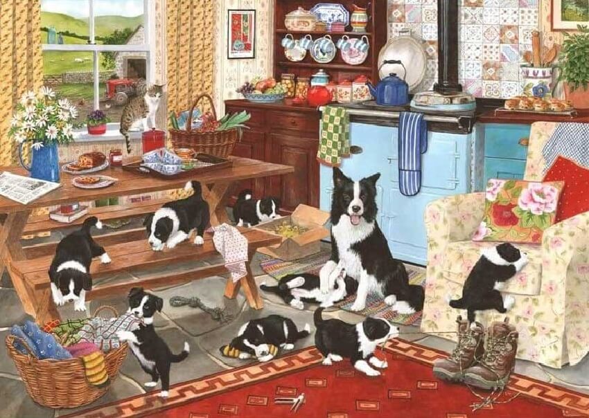 Collie Wobbles legpuzzel 1000 stukjes | The House of Puzzles
