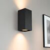 Cometa nova by LUSENZ - Up and downlight - Rechthoekige wandlamp met mat zwarte coating | LUSENZ