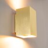 Cometa oro by LUSENZ - Up and downlight - Rechthoekige wandlamp met geborsteld gouden coating | LUSENZ