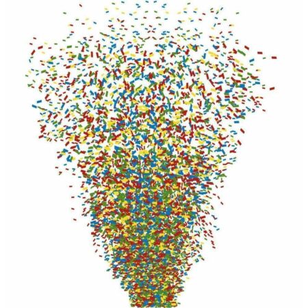 Confetti Multicolor zak van 1kg voor confetti launcher | BeamZ