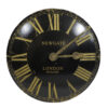 Convex dial clock black & Gold |
