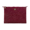Cosmetic Flat Pouch Large Velvet Quiltey Days Red | PiP Studio