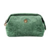 Cosmetic Purse Small Velvet Quilted Green | PiP Studio