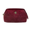 Cosmetic Purse Small Velvet Quiltey Days Red | PiP Studio