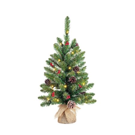 Creston Kerstboom Led Werk Op Batterijen Groen |