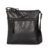 Crossbody bronco vierkant black | Spikes & Sparrow