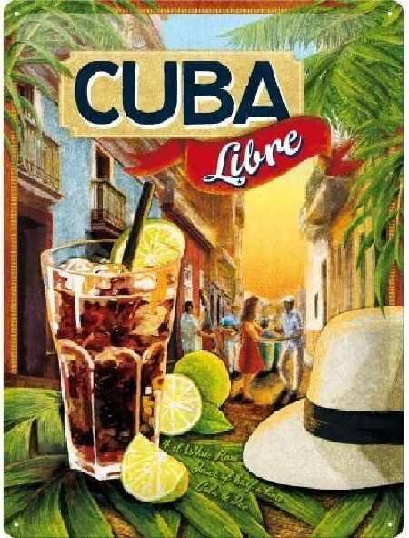 Cuba Libre reclame wandbord - wandplaat | Nostalgic Art