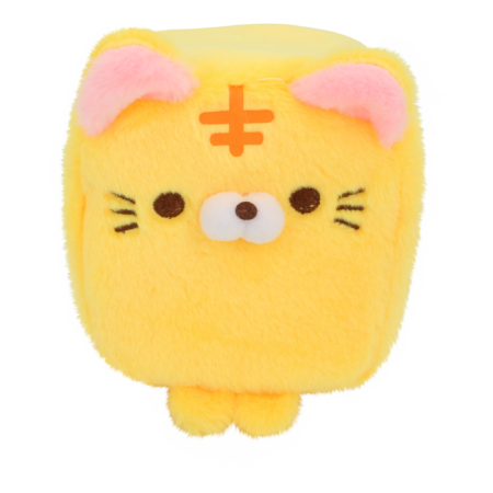 Cube Cat plushie - Geel | -