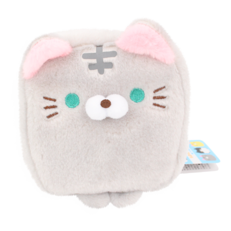 Cube Cat plushie - Grijs | -
