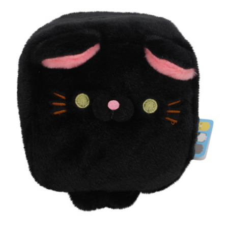 Cube Cat plushie - Zwart | -