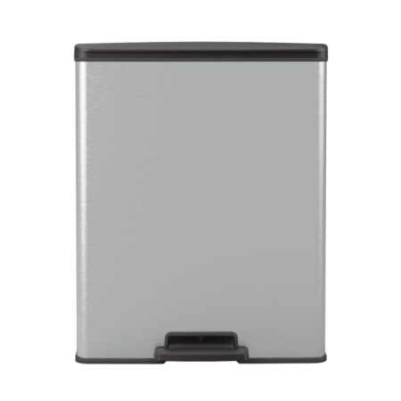 Curver Decobin 65 Liter rechthoek zilver metallic | Curver