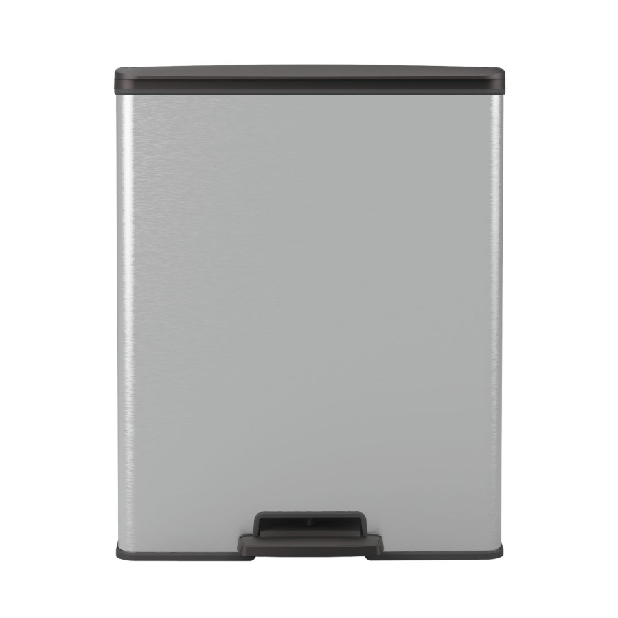 Curver Decobin 65 Liter rechthoek zilver metallic | Curver