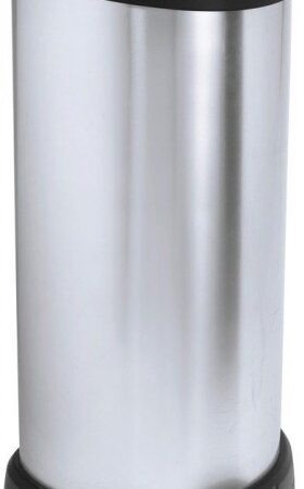 Curver Decobin pedaal 40 liter zilver | Curver