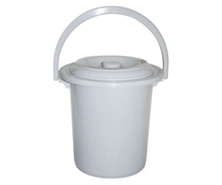 Curver Emmer met deksel 10 liter lichtgrijs | Curver