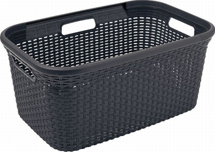Curver Heupwasmand Rattan Gevlochten Grijs 45 Liter | Curver