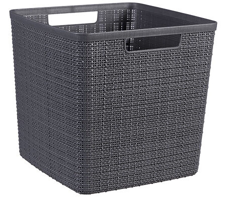 Curver Jute Mandje Cube 17L Donkergrijs | Curver