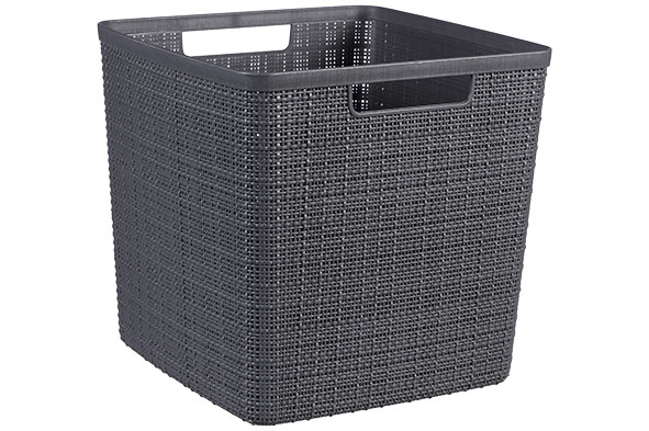 Curver Jute Mandje Cube 17L Donkergrijs | Curver