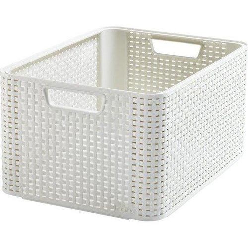 Curver Opbergmandje Rattan S Wit | Curver