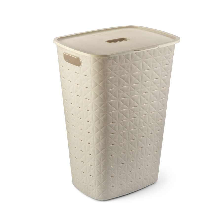 Curver Softex Wasmand Met Deksel 56l Krijtwit | Curver