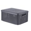 Curver Style Mandje 18 Liter Deksel Antraciet | Curver