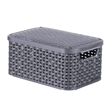 Curver Style Mandje 6 Liter M Deksel Antraciet | Curver