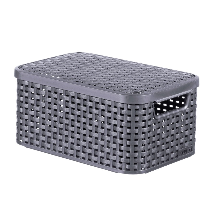 Curver Style Mandje 6 Liter M Deksel Antraciet | Curver