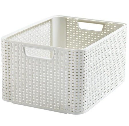 Curver Style Opbergmand Wit Rattan L | Curver